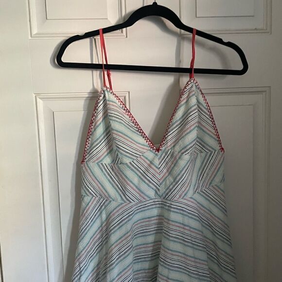 Anthropologie dress Paper Crane A Line Skater Dress Striped Small - Picture 2 of 5